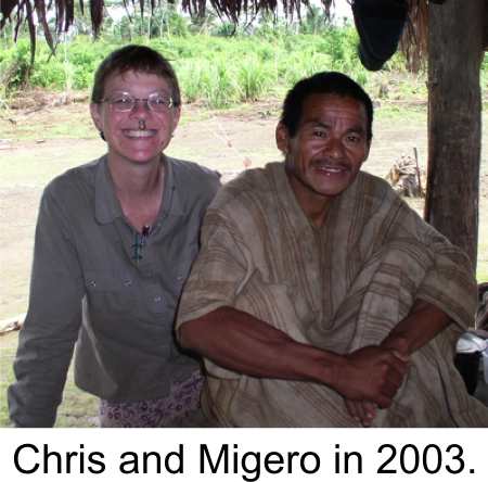 Chris and Migero in 2003